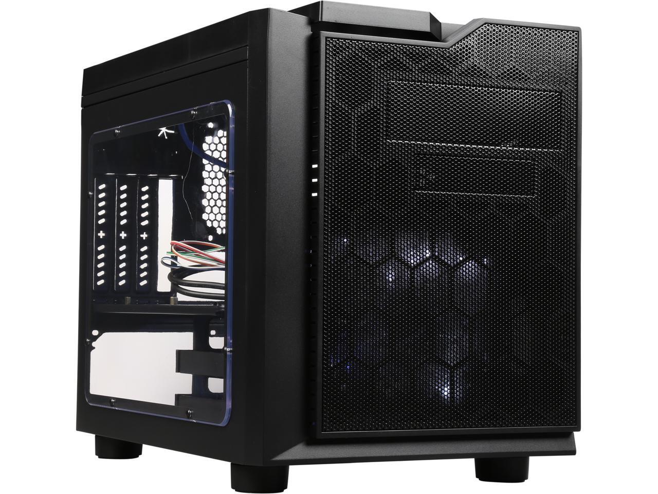 APEVIA XQPACK3CL Black Case w/ White LED Fan Computer Case