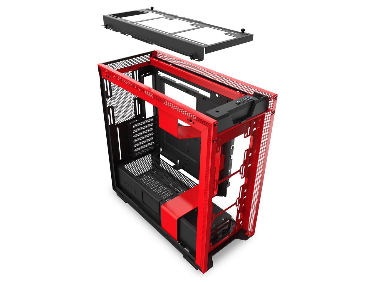 NZXT H710 ATX Mid Tower PC Gaming Case Front I/O USB TypeC Port