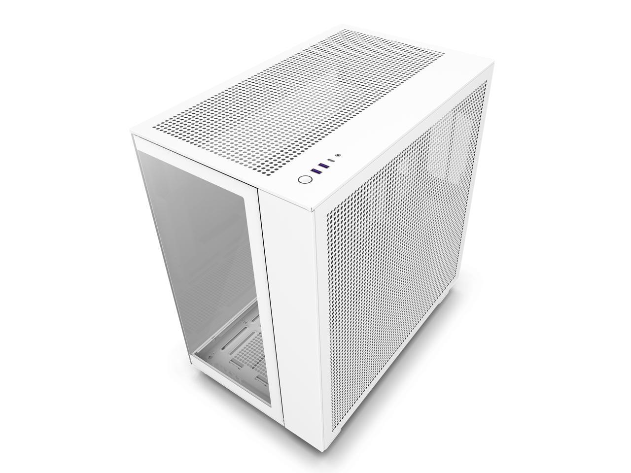 NZXT H9 Flow - All White - CM-H91FW-01 - Dual-Chamber Mid-Tower Airflow ...