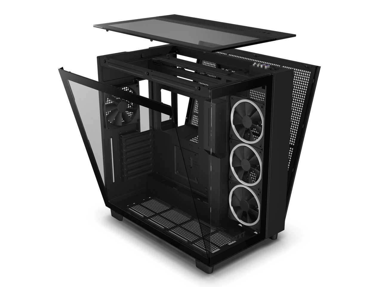 NZXT H9 Elite - All Black - CM-H91EB-01 - Premium Dual-Chamber - Mid