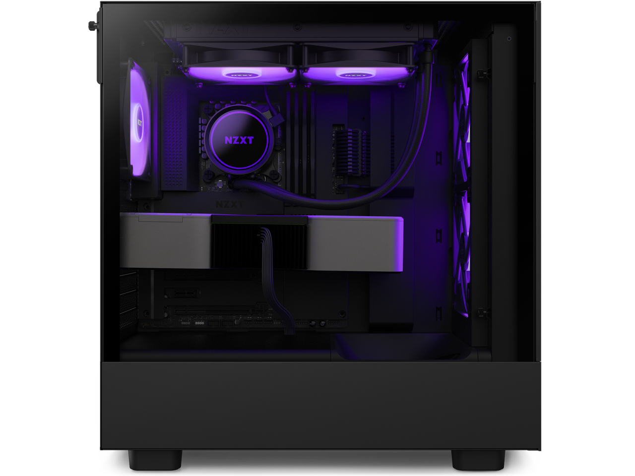 NZXT H Series H5 (2023) Flow RGB Edition ATX Mid Tower Chassis Black ColorCCH51FBR1 Newegg.ca