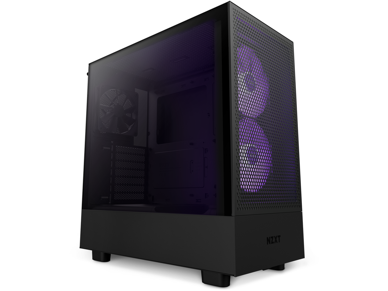 NZXT H Series H5 (2023) Flow RGB Edition ATX Mid Tower Chassis Black ...