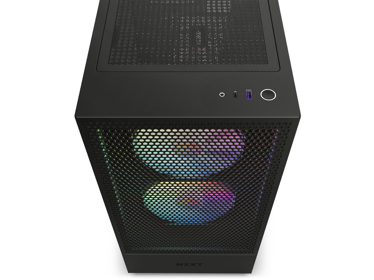 NZXT H Series H5 (2023) Flow RGB Edition ATX Mid Tower Chassis Black ...