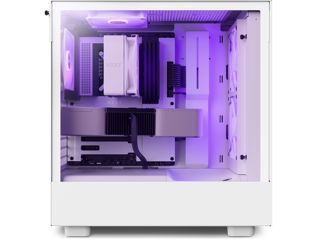 NZXT H Series H5 (2023) Flow RGB Edition ATX Mid Tower Chassis White