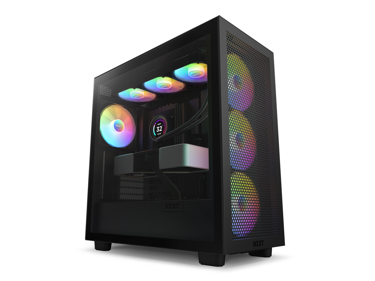 NZXT H Series H7 (2023) Flow RGB Edition ATX Mid Tower Chassis Black