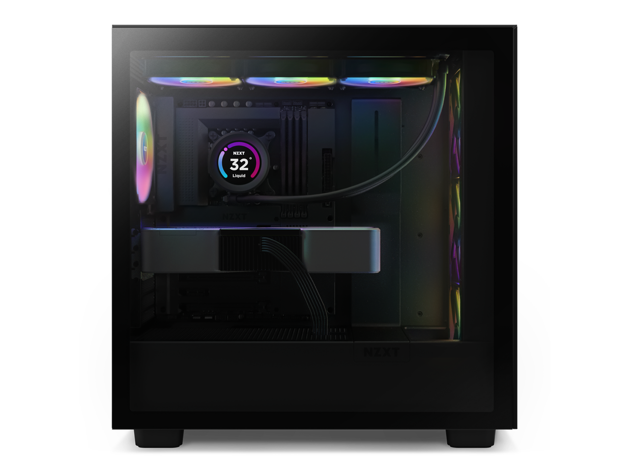 NZXT H Series H7 (2023) Flow RGB Edition ATX Mid Tower Chassis Black