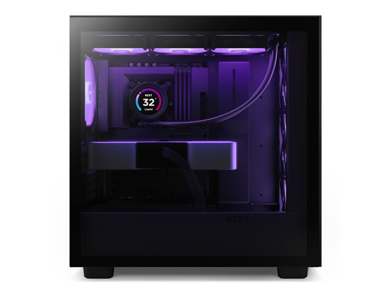 NZXT H Series H7 (2023) Flow RGB Edition ATX Mid Tower Chassis Black ...