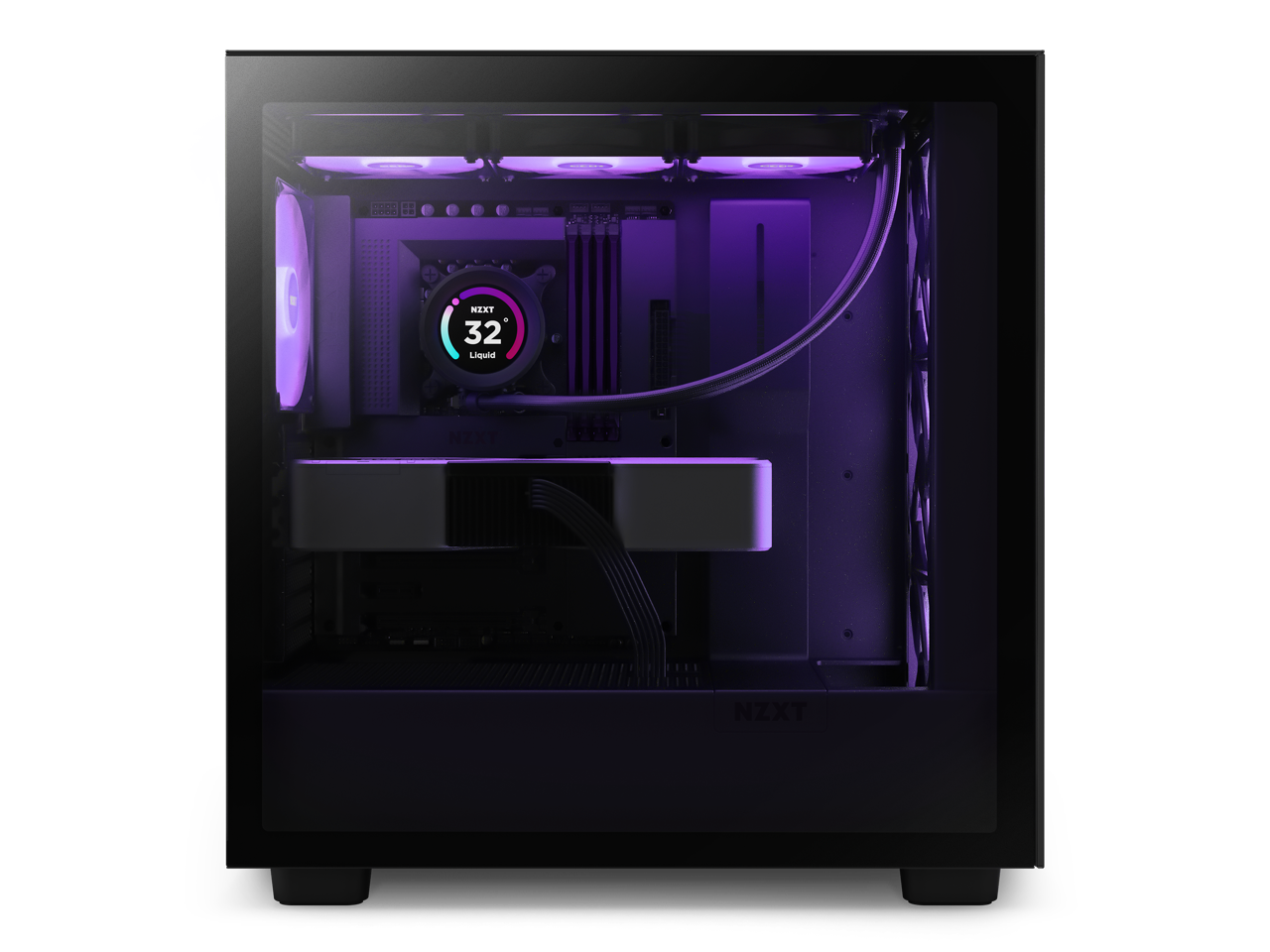 NZXT H Series H7 (2023) Elite Edition ATX Mid Tower Chassis Black color ...