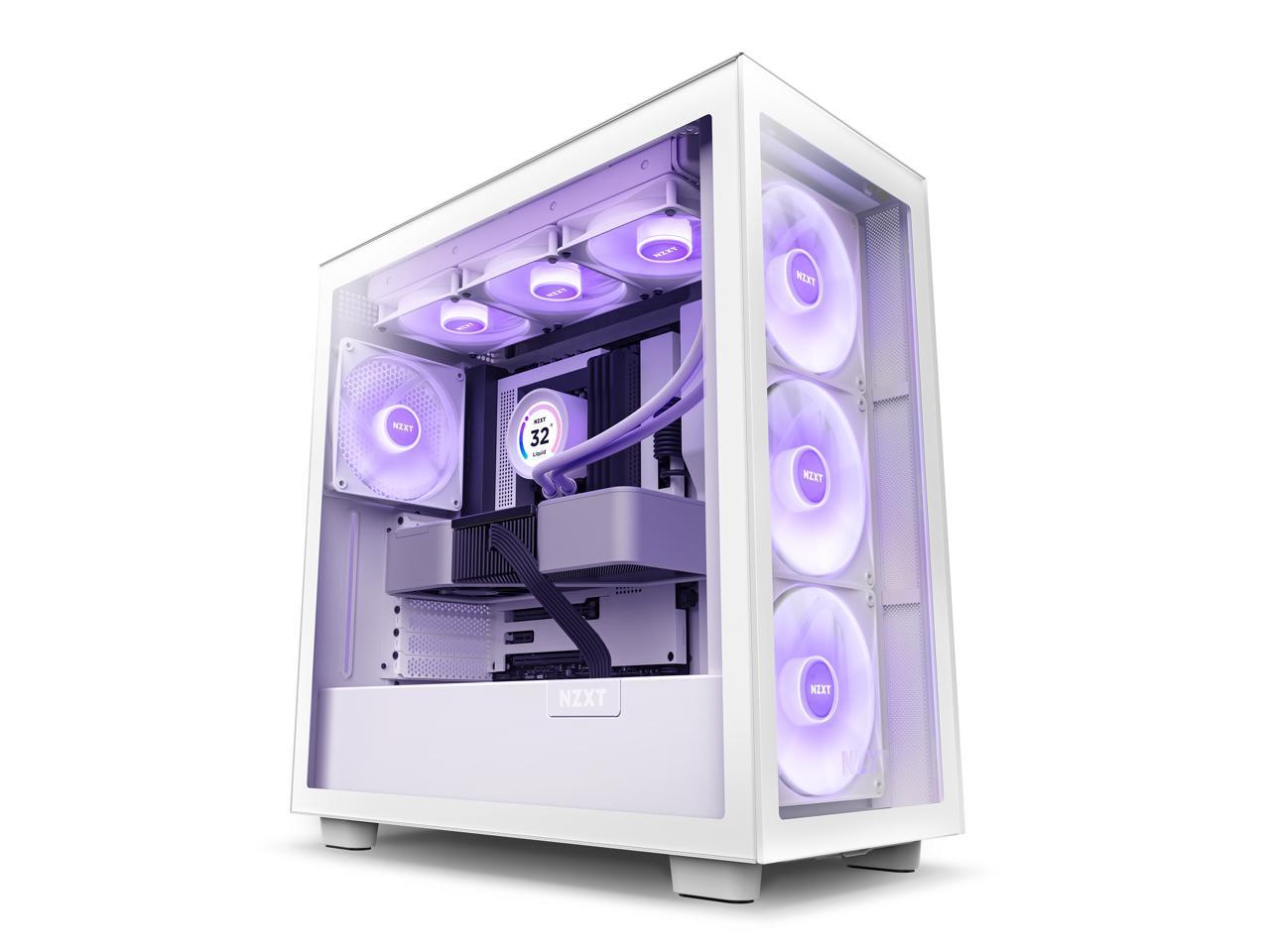 NZXT H Series H7 (2023) Elite Edition ATX Mid Tower Chassis White color ...