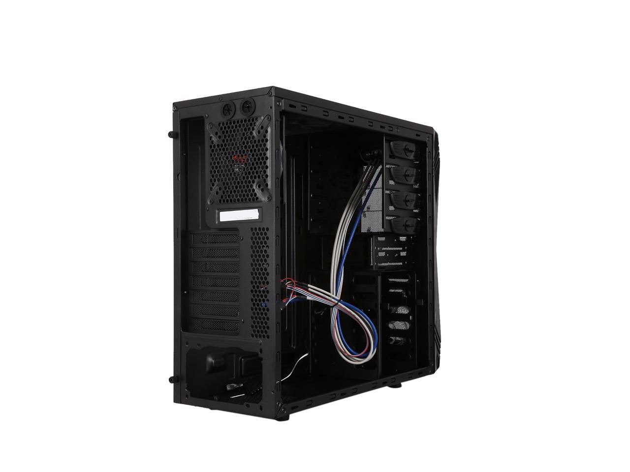 Rosewill ATX Mid Tower Gaming Computer Case Case with Blue LED for... 