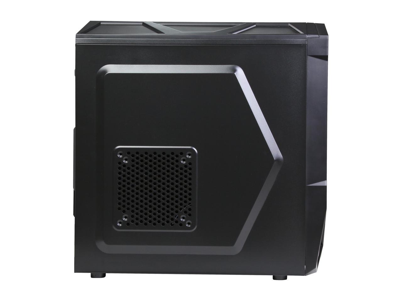 Rosewill - Black Gaming ATX Mid Tower Computer Case - Three Fans