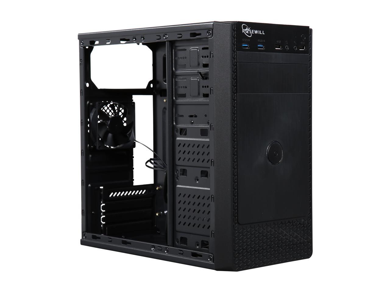 Rosewill FBMX1 Black Steel / Plastic Mini Tower Case