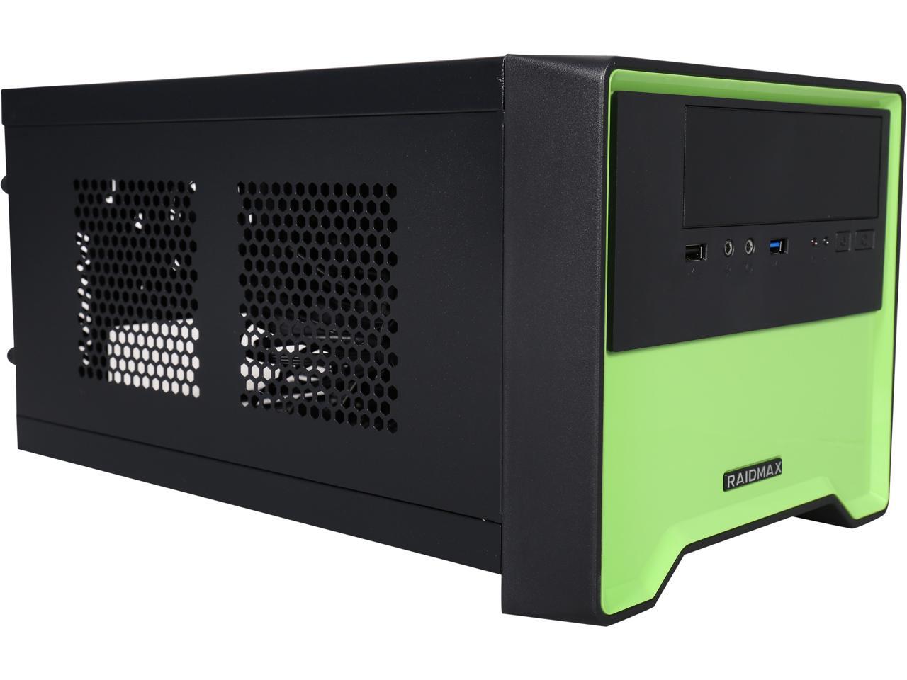 RAIDMAX Element ATX101BGP Black / Green Computer Case