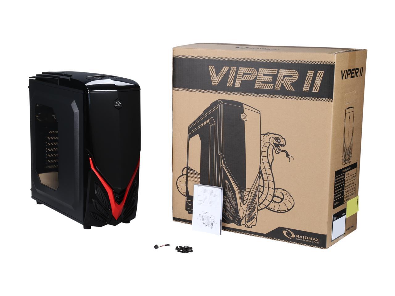 RAIDMAX Viper II ATXA07WBR Black / Red Computer Case