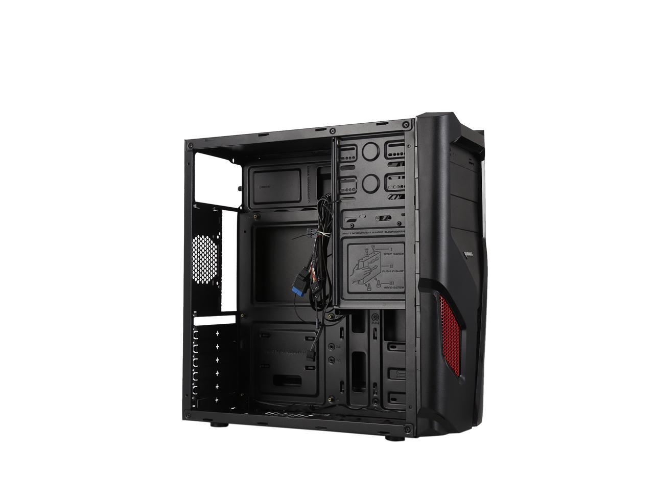 RAIDMAX EXO ATX-108BR Black / Red Computer Case - Newegg.com