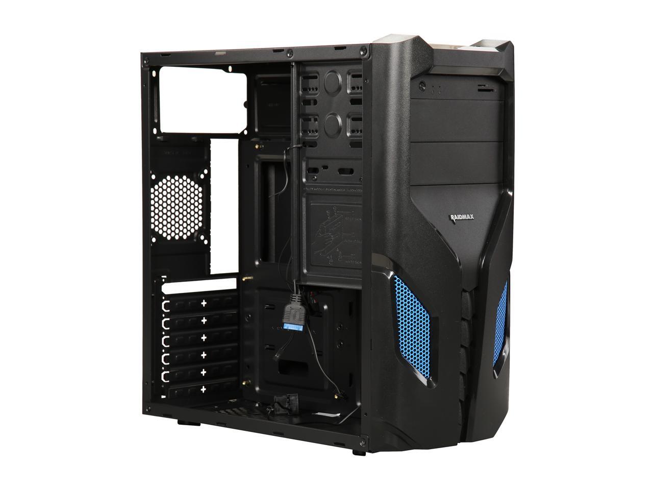 RAIDMAX EXO ATX108BU Black / Blue Computer Case