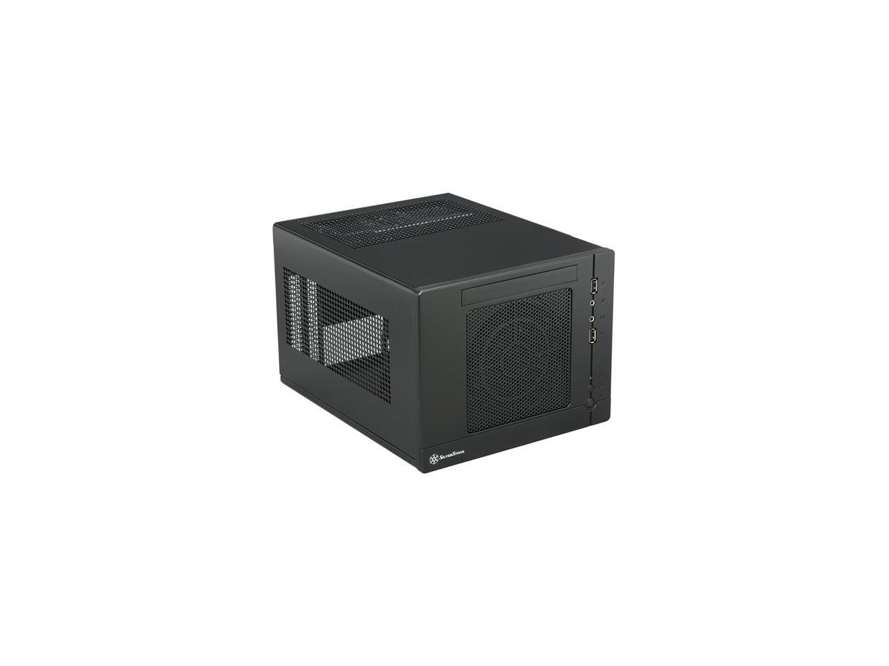 Silverstone Sugo Series Sg05bb 450 All Black Plastic Secc Mini Itx Desktop Computer Case With Sfx 450w 80 Bronze Certified Single 12v Rail Power Supply Newegg Com