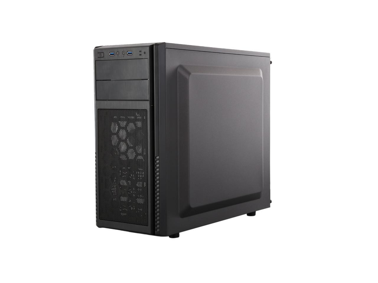 SilverStone PS11B-W Steel ATX / Micro ATX Mid Tower Computer Case Optional  Standard PS2(ATX) Power Supply