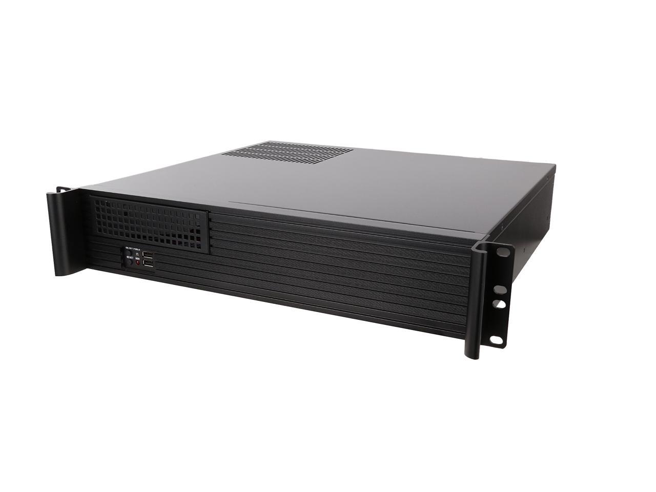 iStarUSA D-213-MATX-DT Black 2U Compact Server / Desktop Chassis ...