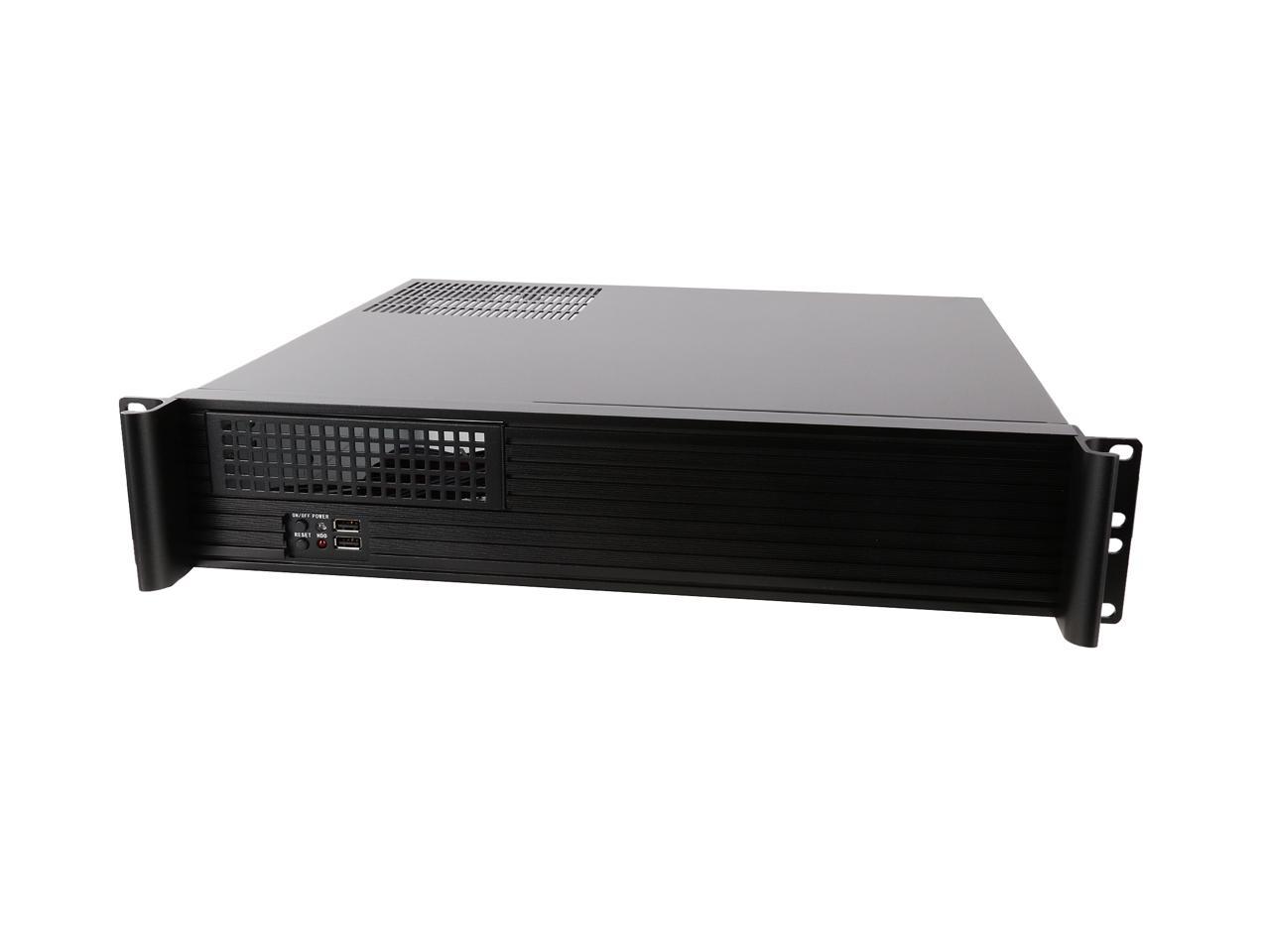 iStarUSA D-213-MATX-DT Black 2U Compact Server / Desktop Chassis ...