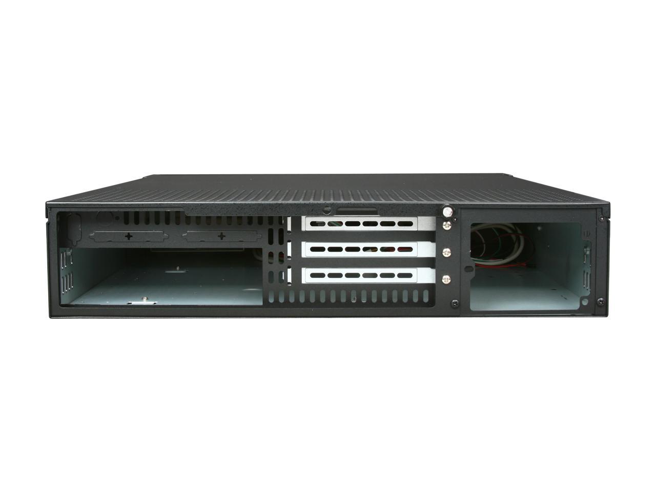 Istarusa D 200 Black 2u Rackmount Compact Stylish Chassis Black Bezel