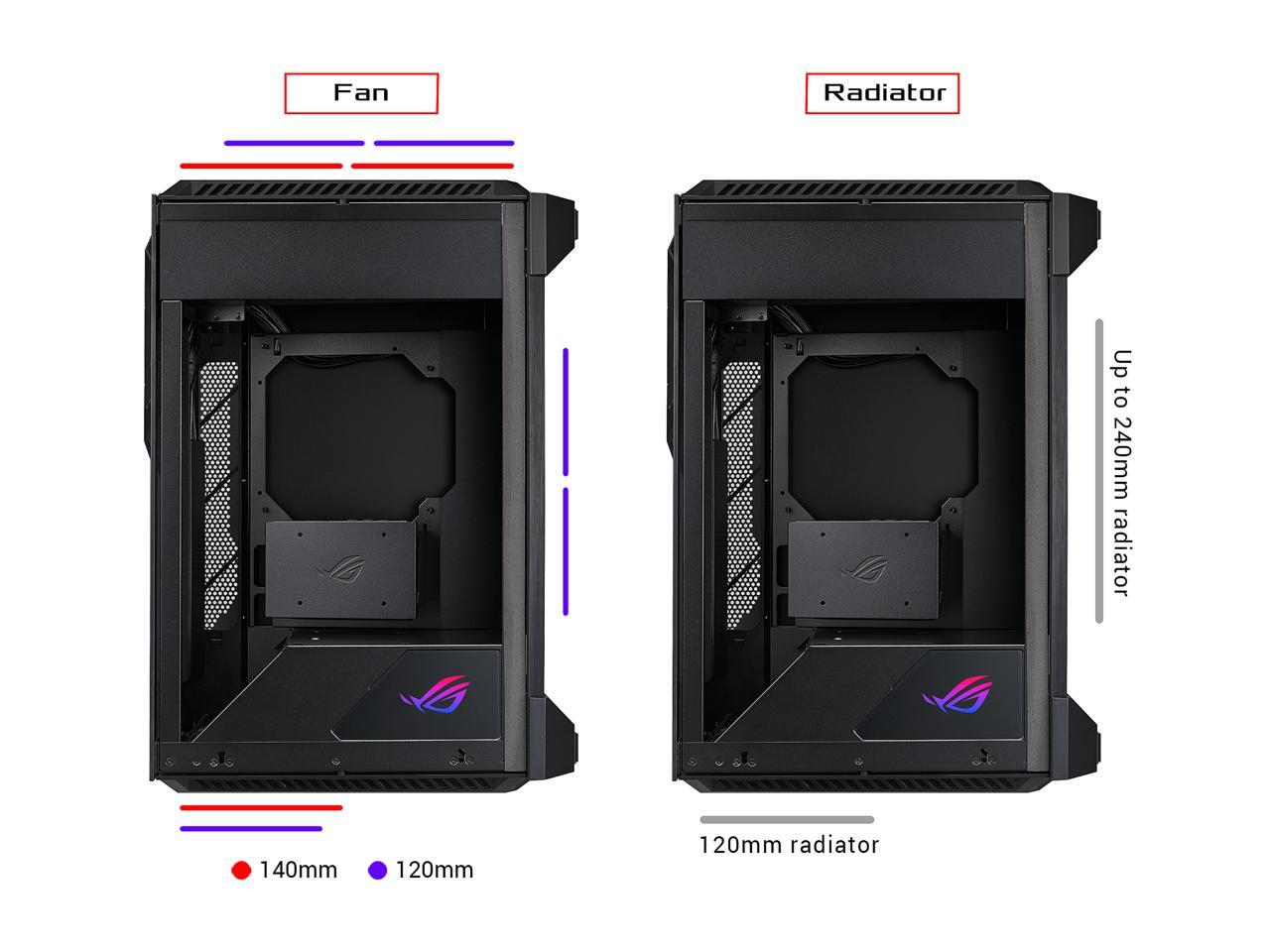 ASUS ROG Z11 MiniITX/DTX MidTower PC Gaming Case with Patented 11