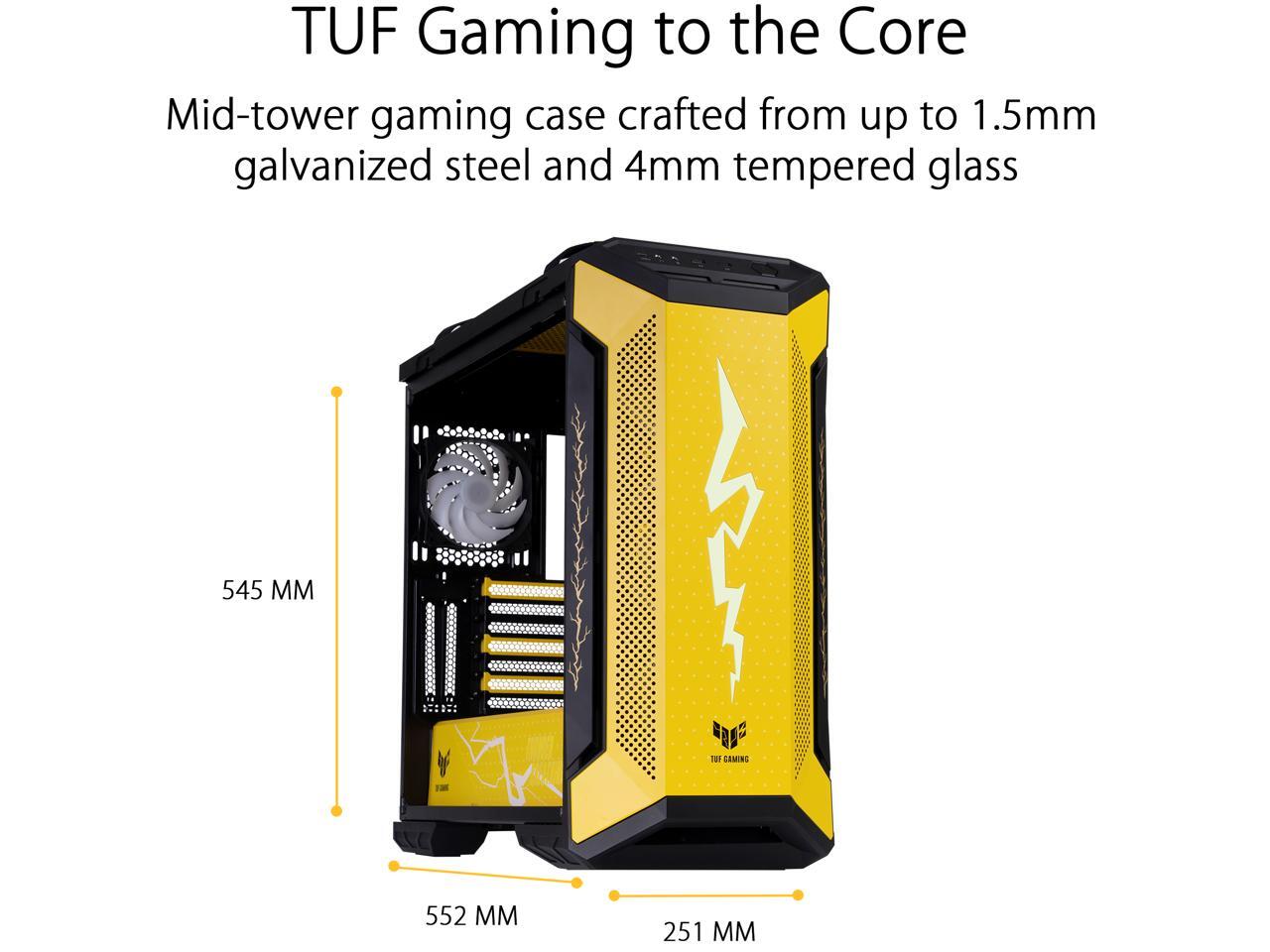 ASUS GT501 TUF GAMING CASE/YEL/HANDLE 90DC0015B48000 Yellow Computer