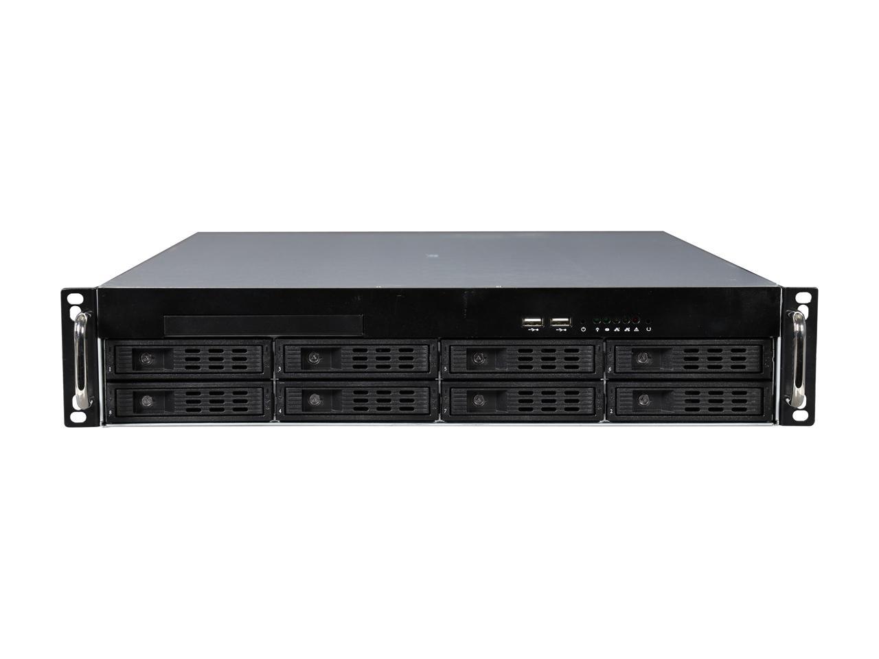 Open Box: Athena Power RM-2U2083HE Black 2U Rackmount Server Chassis ...