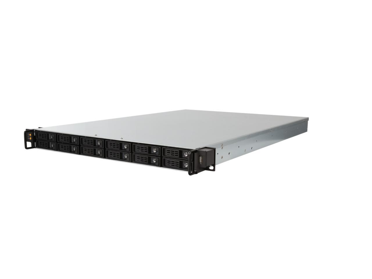 Athena Power RM-1U1122HE12 12Gb/s 1U Hot-Swap 12-Bay E-ATX Rackmount ...