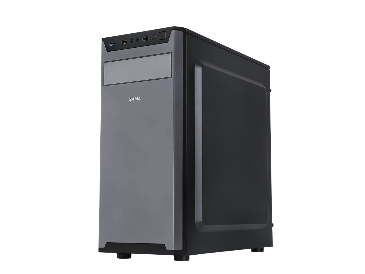Sama JazovoBK Black USB3.0 Steel ATX Mid Tower Computer Case, 3 x120mm