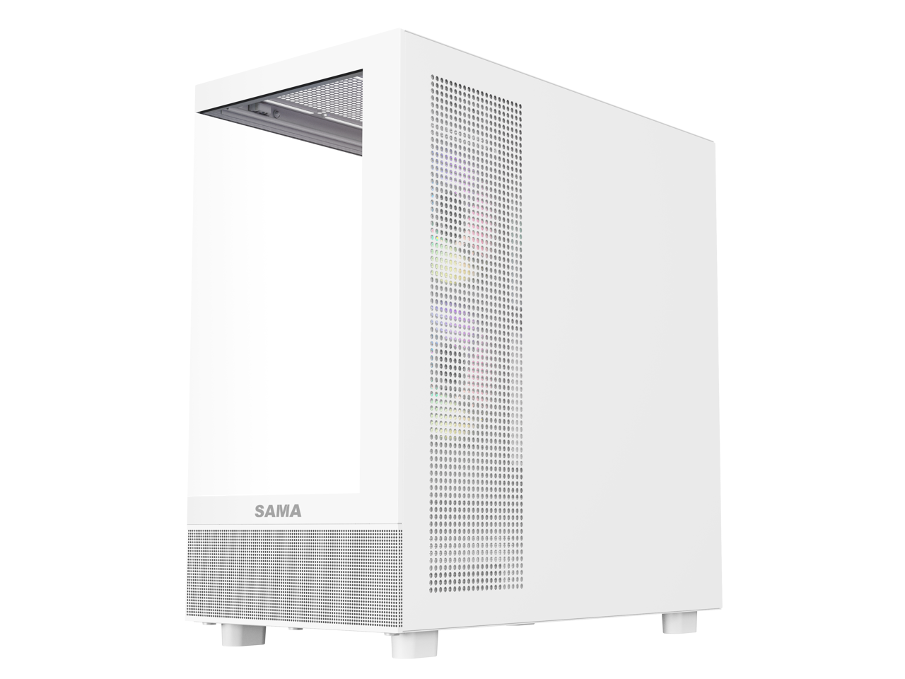 Sama Neview 4361 White Dual Usb3.0 And Type C Tempered Glass Atx Mid 