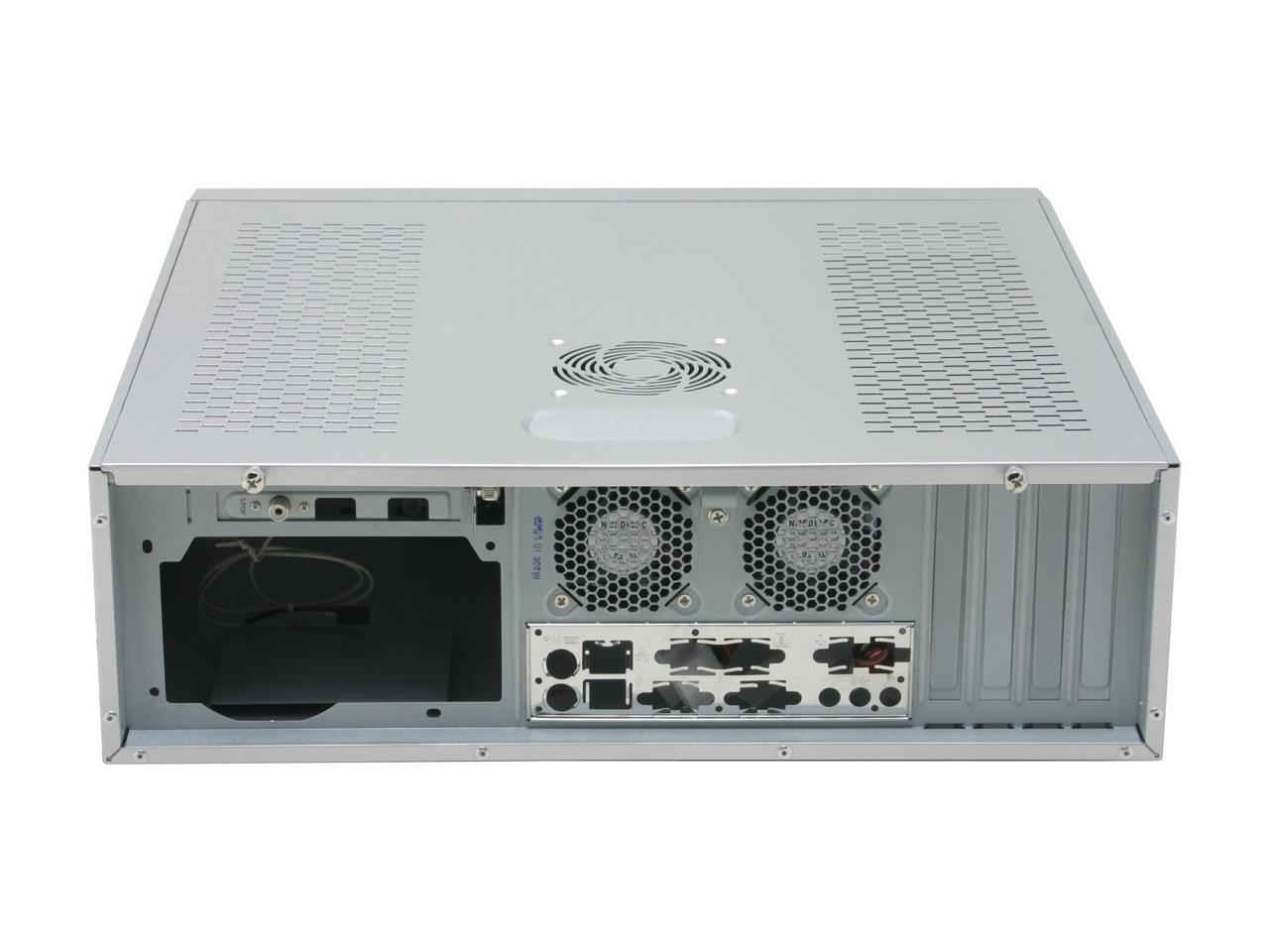 nMEDIAPC Silver HTPC 200SA Micro ATX Media Center / HTPC Case