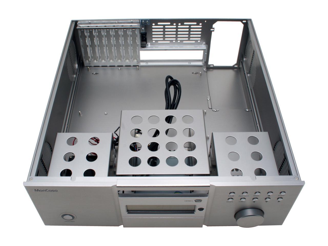 Moneual LAB MonCaso 832 Platinum Silver Aluminum ATX Media Center