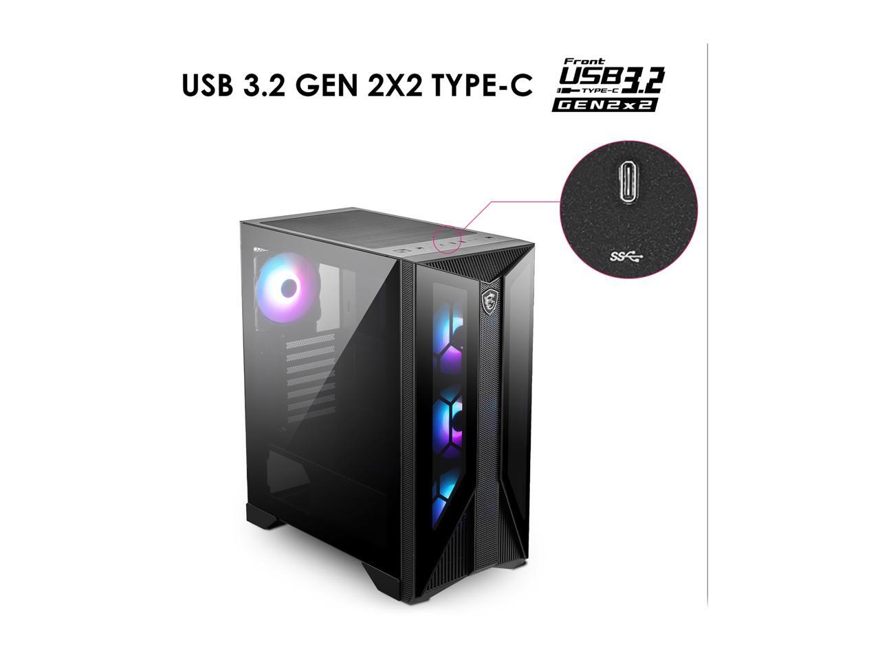 MSI MPG GUNGNIR 120R Black Computer Case