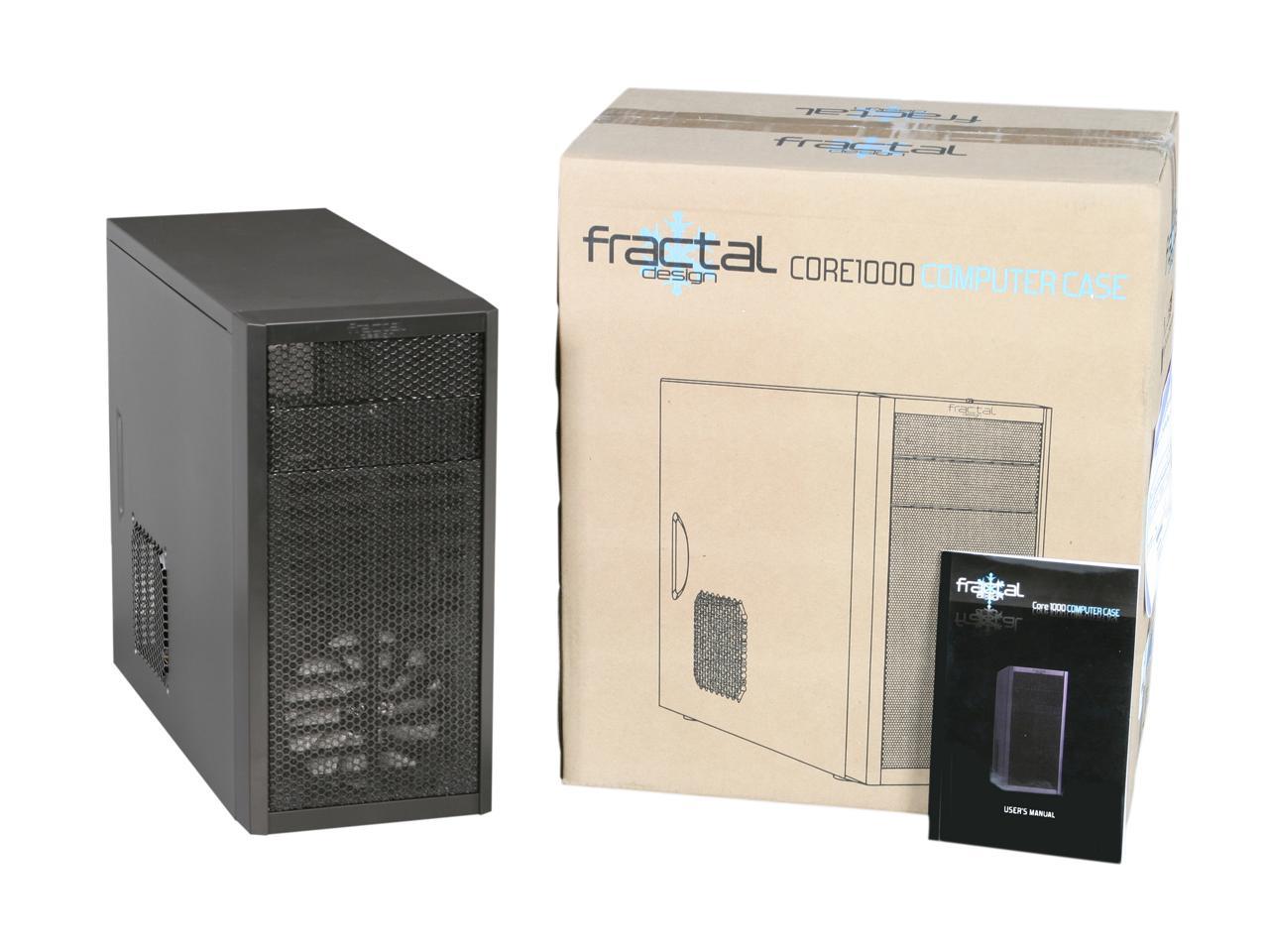 Fractal Design Core 1000 Micro ATX Computer Case w/ 1 x 120mm fan