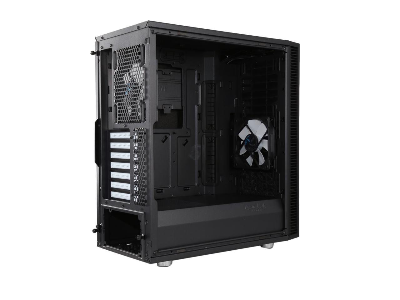 Open Box Fractal Design Define C Black Window Silent Compact Atx Mid Tower Computer Case Newegg Com