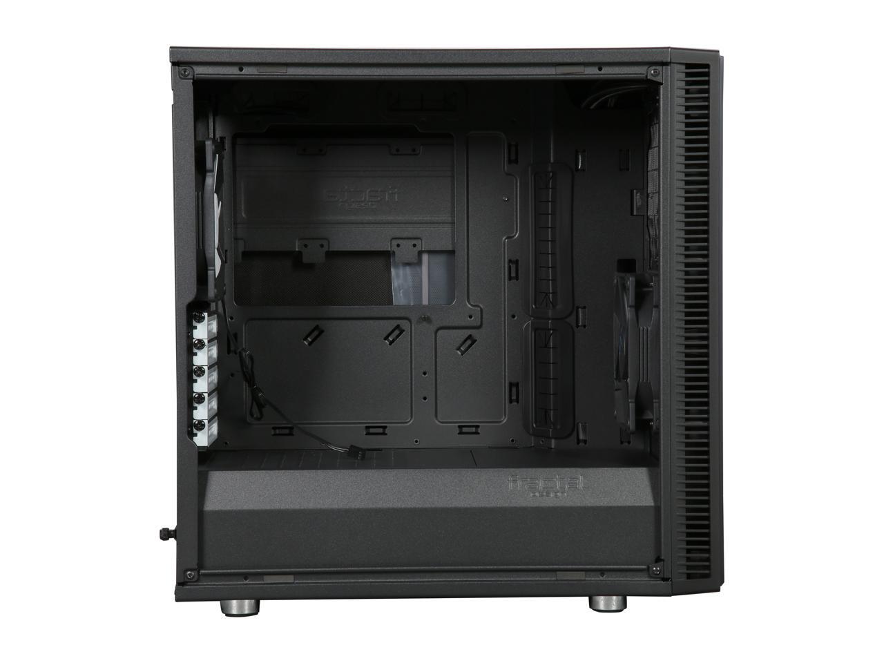 Fractal Design Define Mini C Black Silent Compact Micro Atx Mini Tower Computer Case Newegg Com