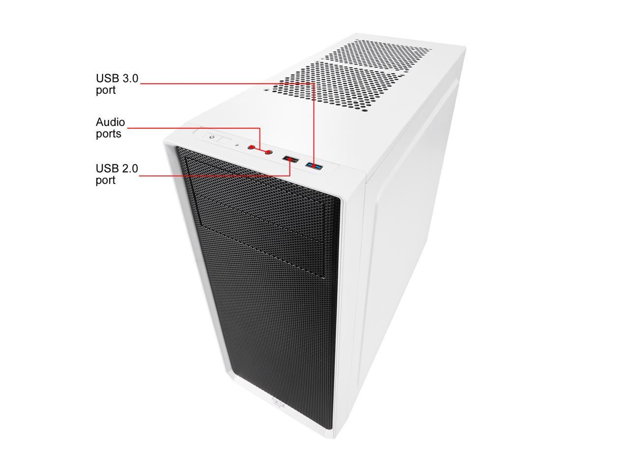 Fractal Design Focus G White Atx Mid Tower Computer Case Newegg Com