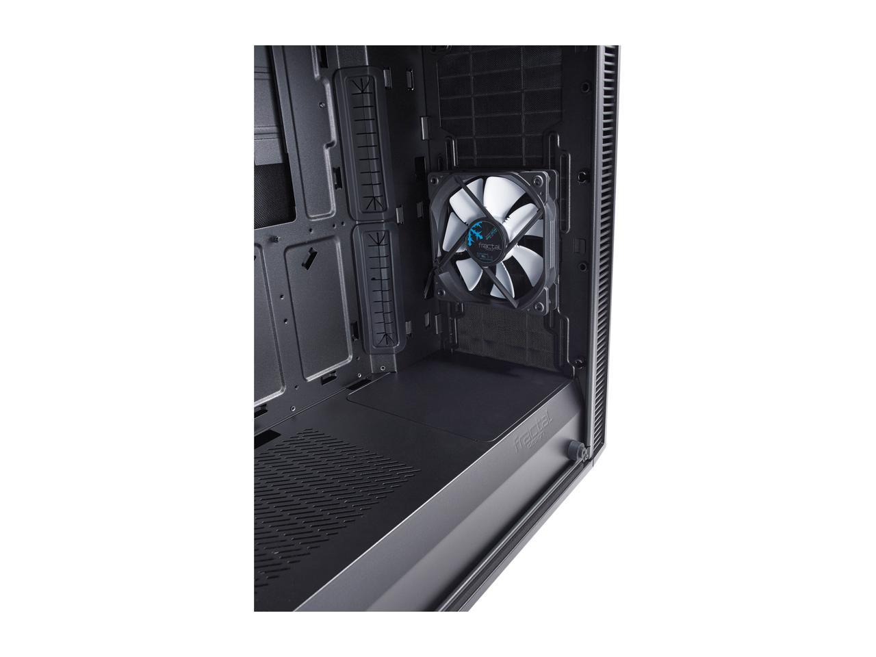 Fractal Design Define C Tg Black Tempered Glass Window Silent Compact Atx Mid Tower Computer Case Newegg Com