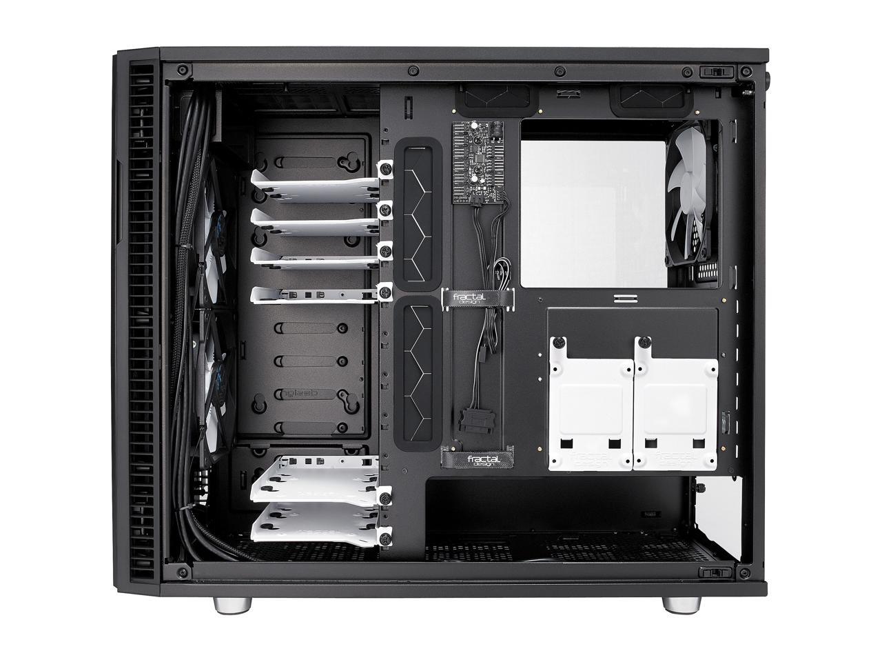 Fractal Design Define R6 USB-C Black ATX Mid Tower Computer Case ...
