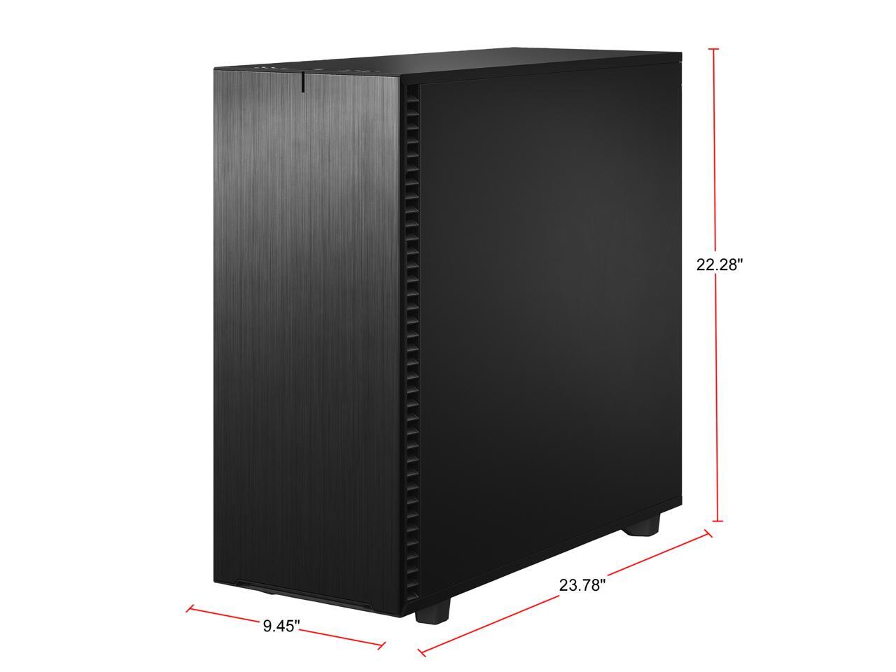 Fractal Design Define 7 XL Black Brushed Aluminum / Steel EATX Silent Modular Dark Tinted