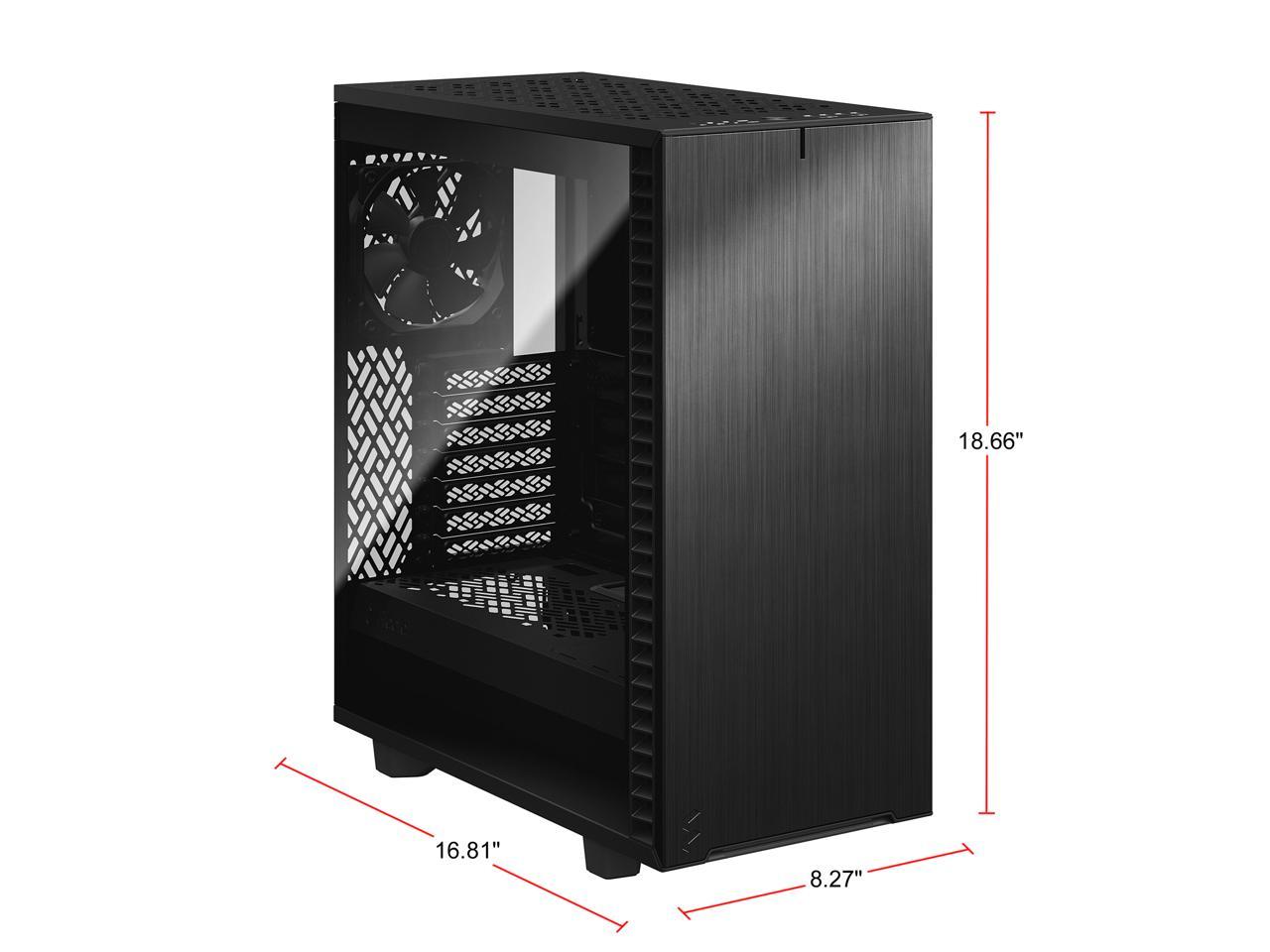 Fractal Design Define 7 Compact Black Brushed Aluminum/Steel ATX ...