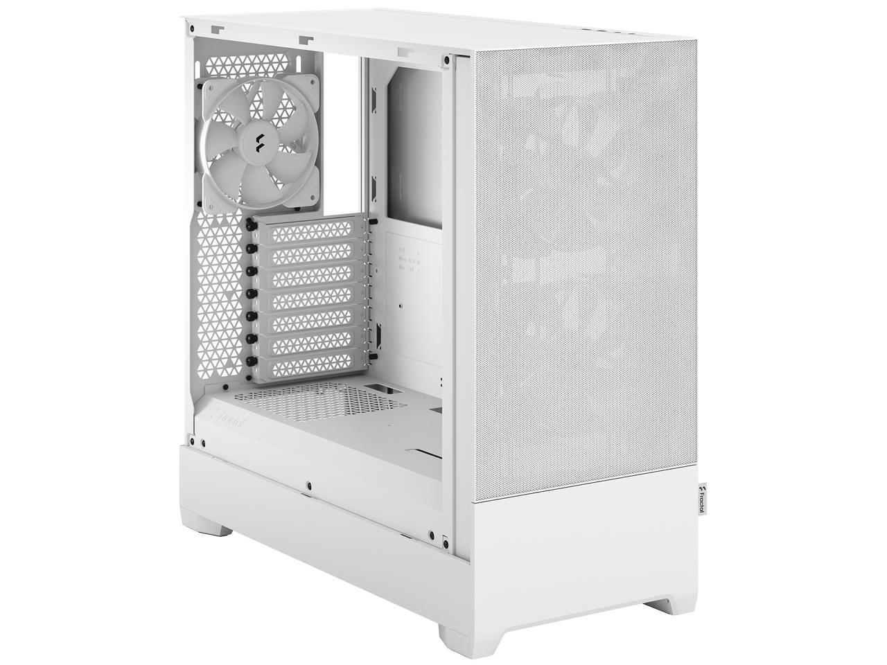 Fractal Design Pop Air White TG ATX High-Airflow Clear Tempered Glass ...