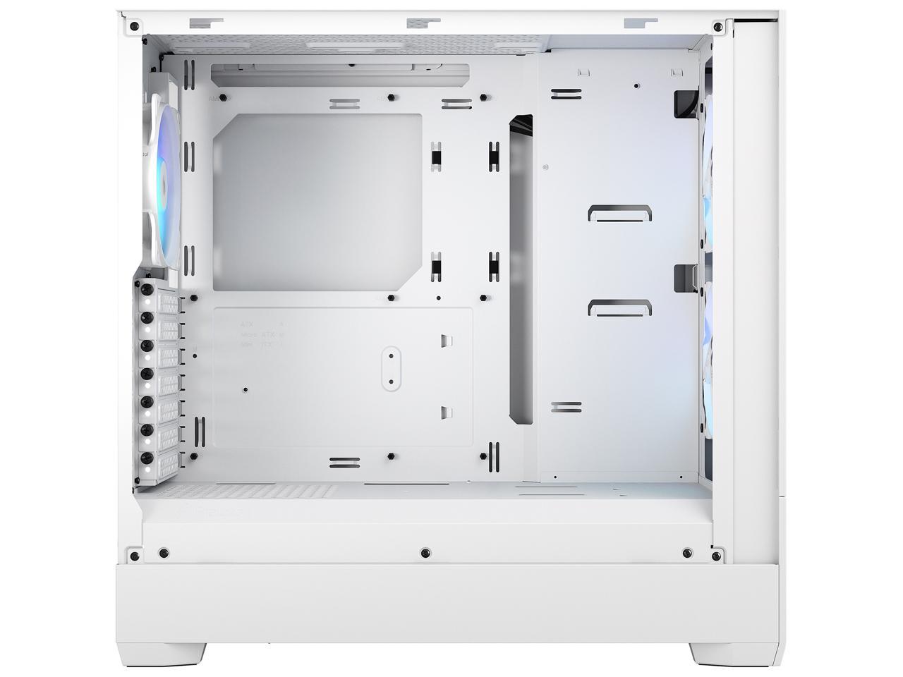 Fractal Design Pop Air Rgb White Tg Atx High-airflow Clear Tempered 