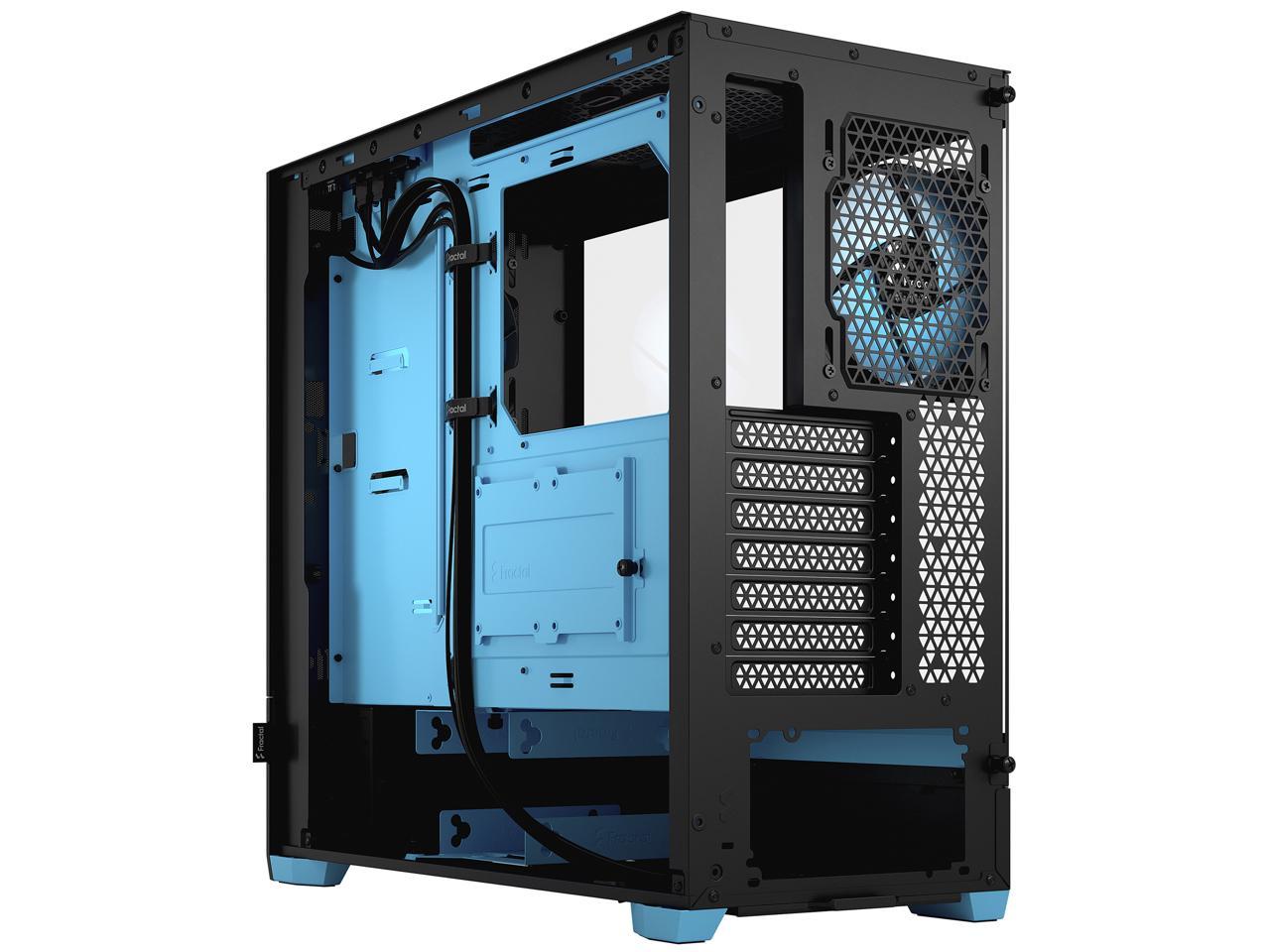 Fractal Design Pop Air RGB Black Cyan Core TG ATX High-Airflow Clear ...