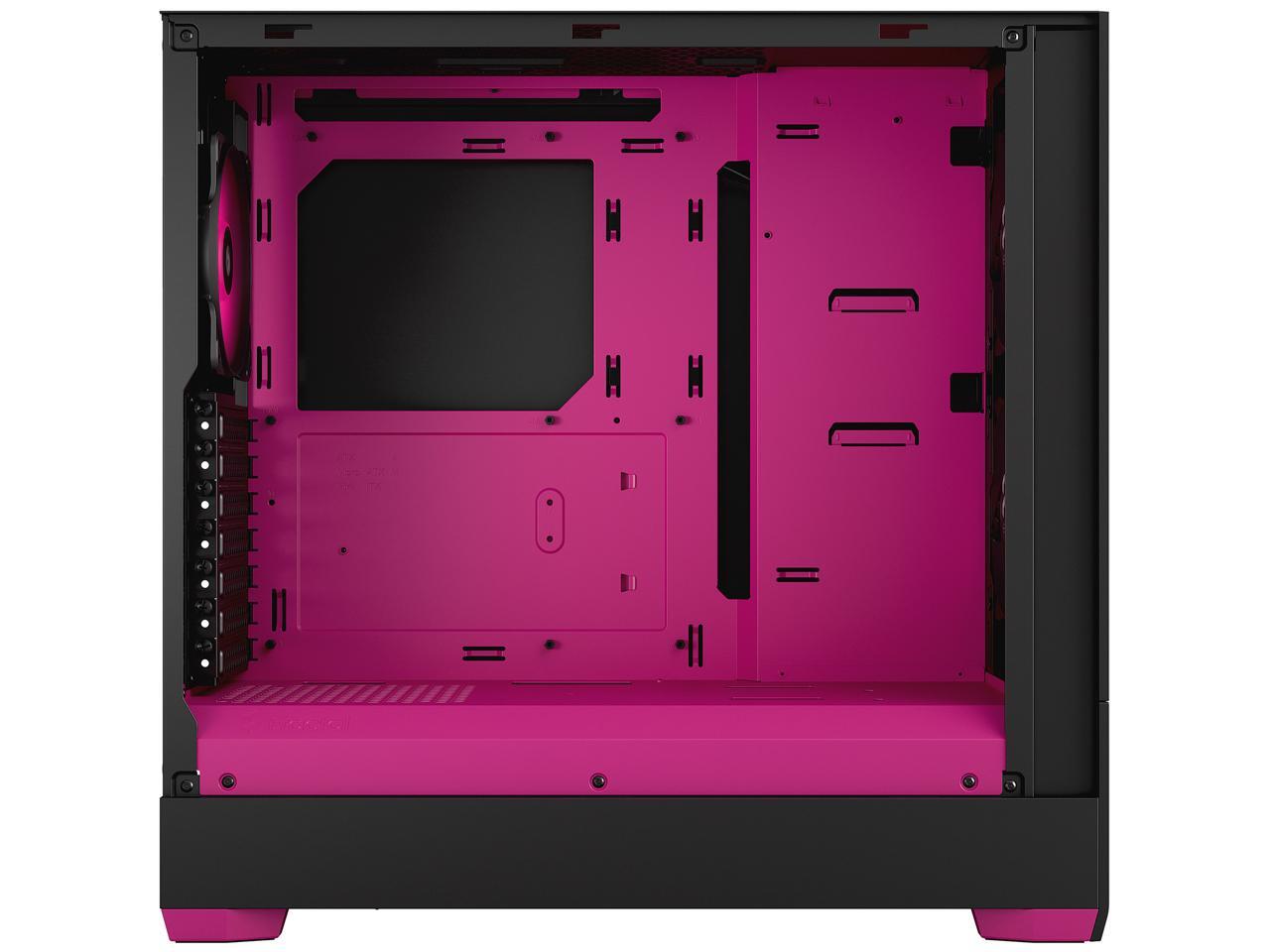 Fractal Design Pop Air RGB Black Magenta Core TG ATX High-Airflow Clear ...
