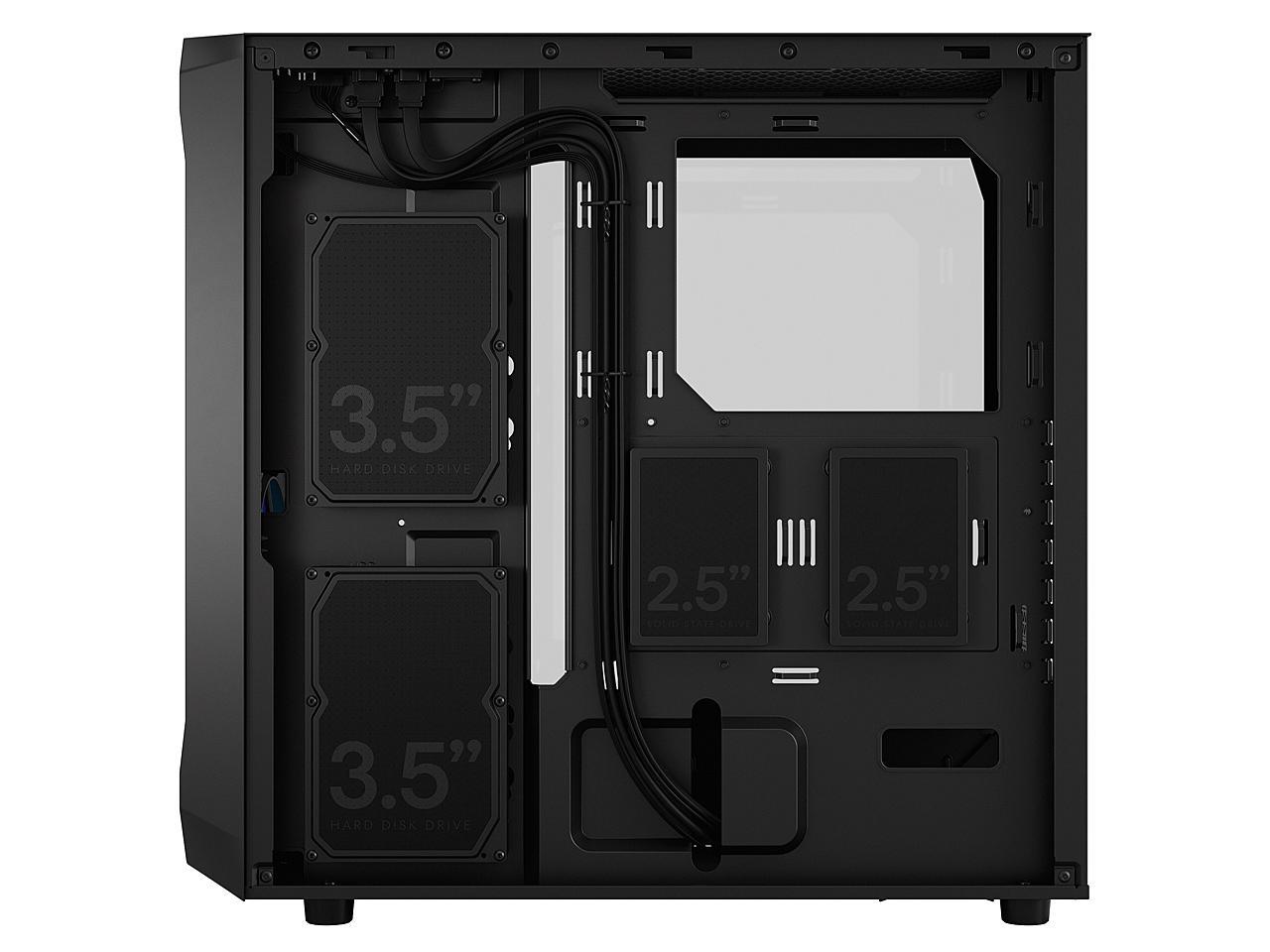 Fractal Design Focus 2 RGB Black ATX mATX Mini ITX Clear Tinted ...