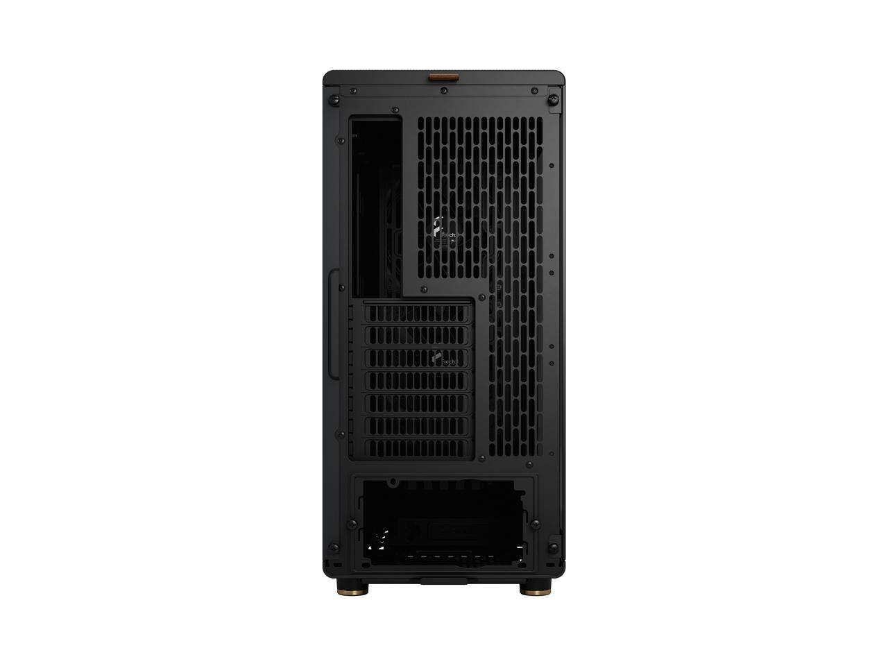 Fractal Design North Atx Matx Mid Tower Pc Case North Charcoal Black With Walnut Front And