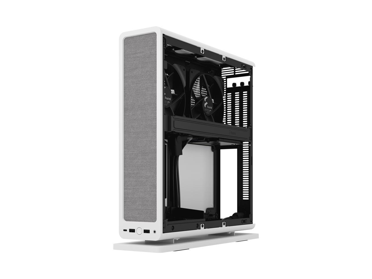 Fractal Design Ridge White Mini-ITX Slim Small Form Factor Console PC ...