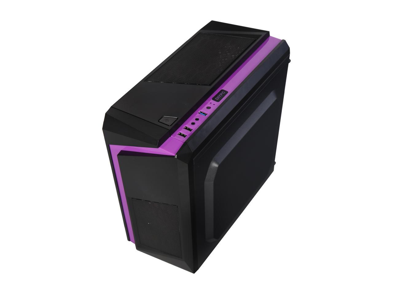 Diypc Diy-f2-p Black   Purple Micro Atx Computer Case - Newegg.ca